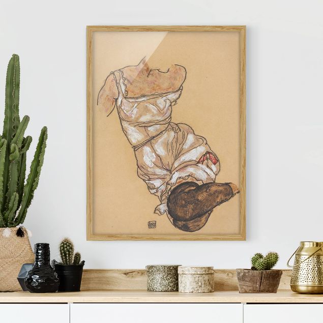 Wanddeko Küche Egon Schiele - Weiblicher Torso in Unterwäsche