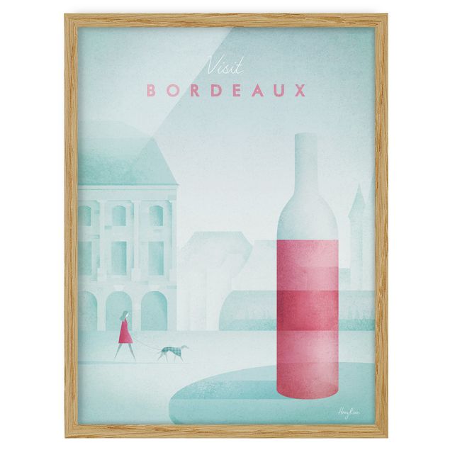 Wandbilder Kunstdrucke Reiseposter - Bordeaux