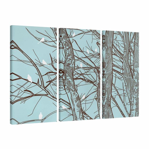 Wandbilder Landschaften Winterbäume