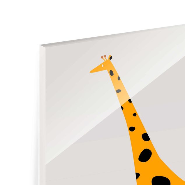 Kubistika Bilder Gelbe Giraffe