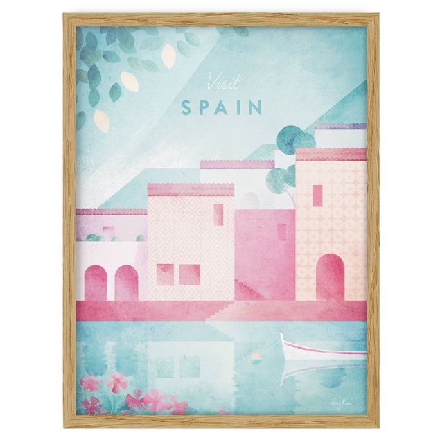 Wandbilder Kunstdrucke Reiseposter - Spanien