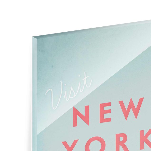 Wandbilder Rot Reiseposter - New York