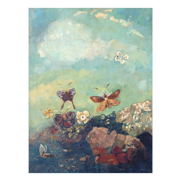 Glasbilder Tiere Odilon Redon - Schmetterlinge