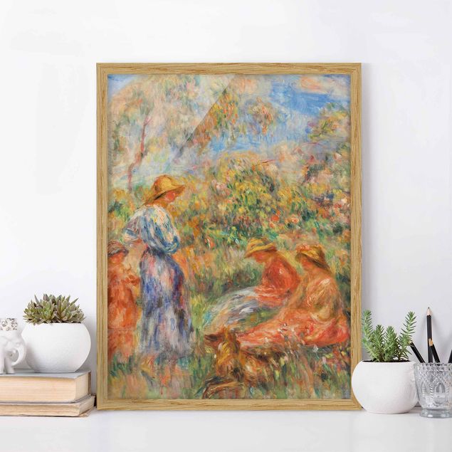 Impressionismus Bilder kaufen Auguste Renoir - Landschaft mit Frauen und Kind