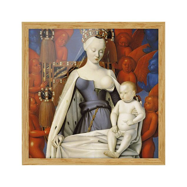 Wandbilder Portrait Jean Fouquet - Die thronende Madonna