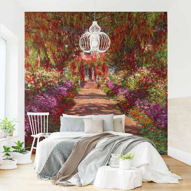 Impressionismus Bilder kaufen Claude Monet - Weg in Monets Garten in Giverny