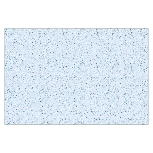 Wandtapete blau Detailliertes Terrazzo Muster Genua