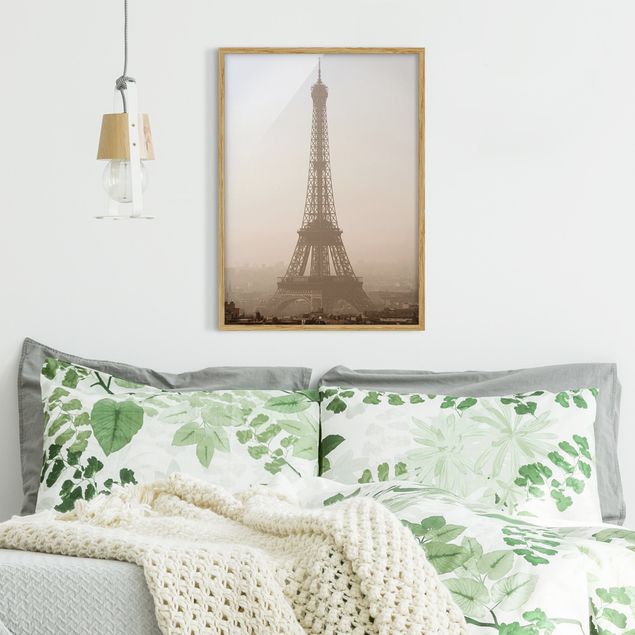 Vintage Bilder mit Rahmen Tour Eiffel