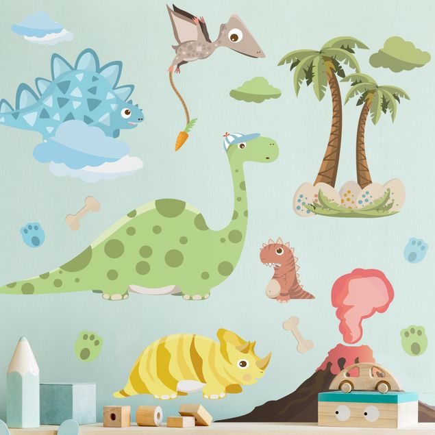 Babyzimmer Deko Dinosaurier Set