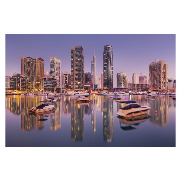 Fototapete - Dubai Skyline und Marina