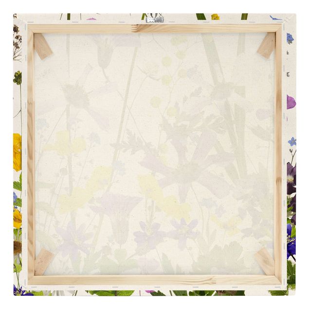 Leinwandbild Natur - Duftende Blumenwiese - Quadrat 1:1