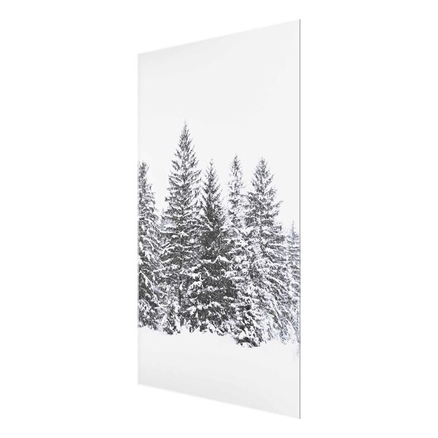 Wandbilder Modern Dunkle Winterlandschaft