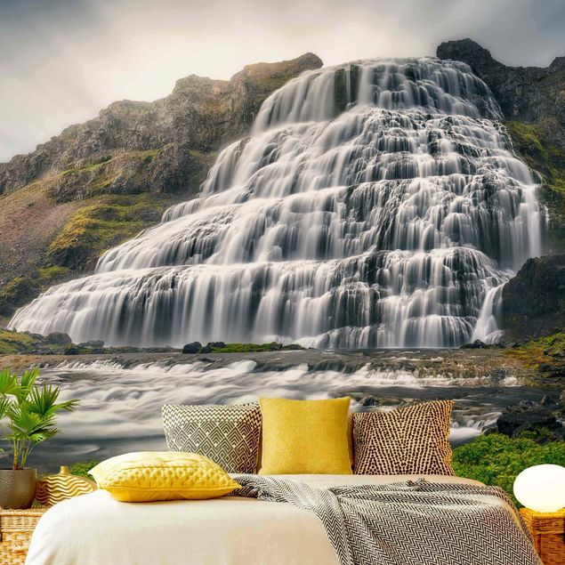 Fototapete Wasserfall Dynjandi Wasserfall