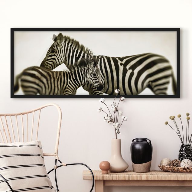 Wanddeko Küche Zebrapaar