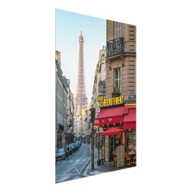 Glasbilder Städte Straße von Paris