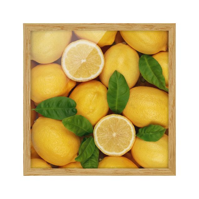 Wandbilder Gelb Saftige Zitronen