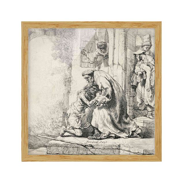 Wandbilder Kunstdrucke Rembrandt van Rijn - Die Rückkehr des Sohnes