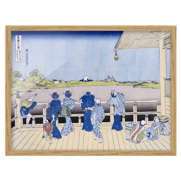 Wandbilder Kunstdrucke Katsushika Hokusai - Die Sazai Halle