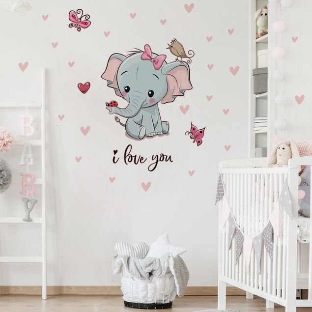 Kinderzimmer Deko Elefant I love You