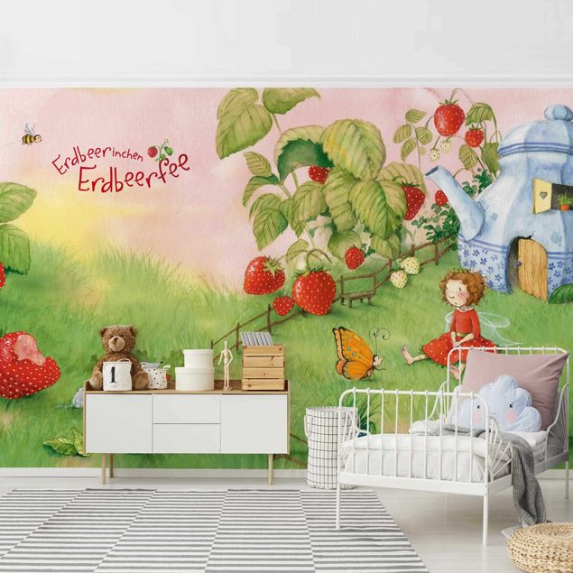 Kinderzimmer Deko Erdbeerinchen Erdbeerfee - Im Garten