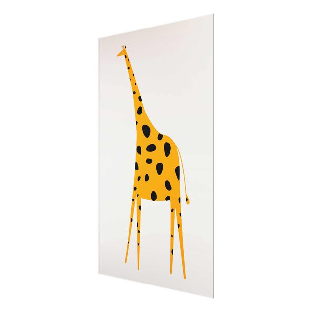 Wandbilder Gelb Gelbe Giraffe