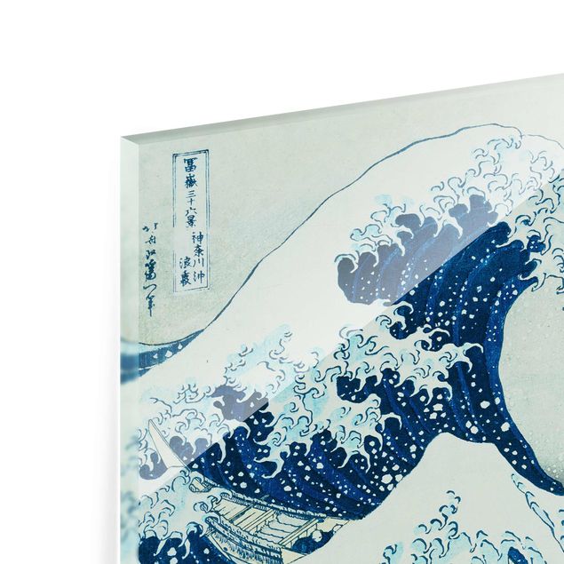 Glasbild Meer Katsushika Hokusai - Die grosse Welle von Kanagawa