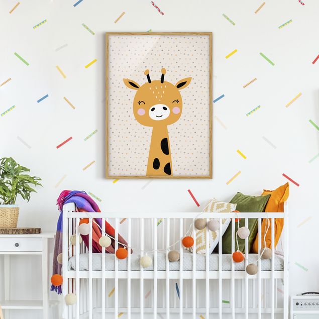 Wandbilder Giraffen Baby Giraffe