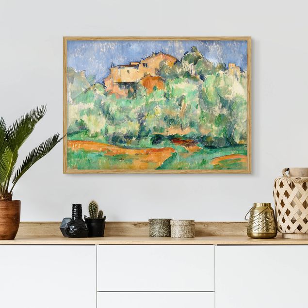 Wanddeko Küche Paul Cézanne - Haus auf Anhöhe