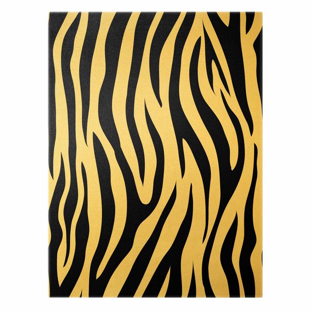 schöne Leinwandbilder Zebra Print