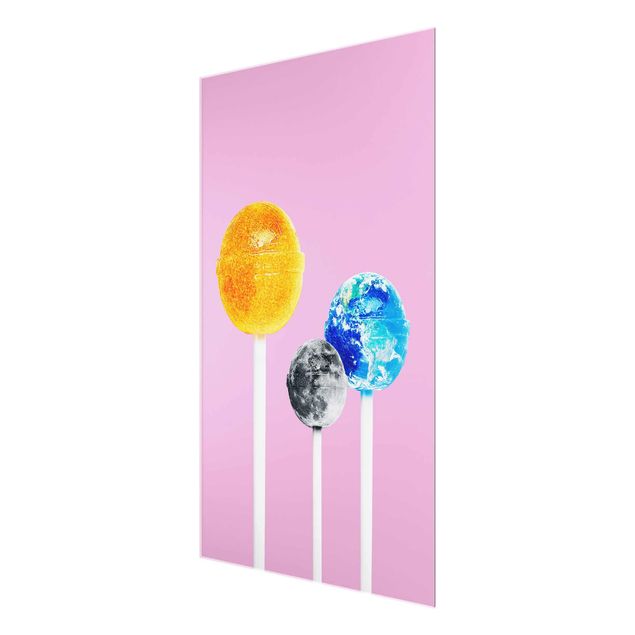 schöne Bilder Lollipops mit Planeten