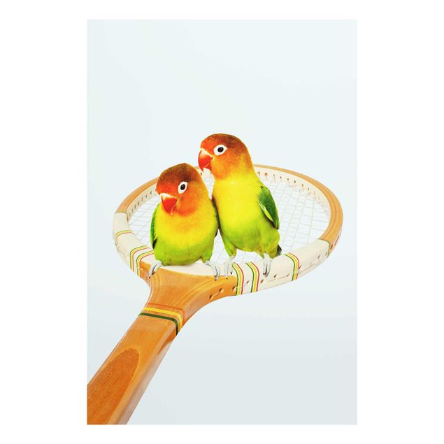 Wandbilder Sport Tennis mit Vögeln