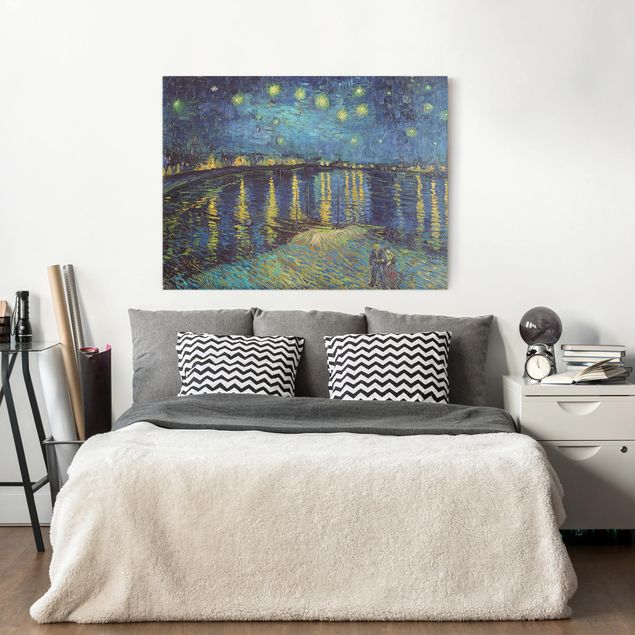 Kunststil Pointillismus Vincent van Gogh - Sternennacht über der Rhône