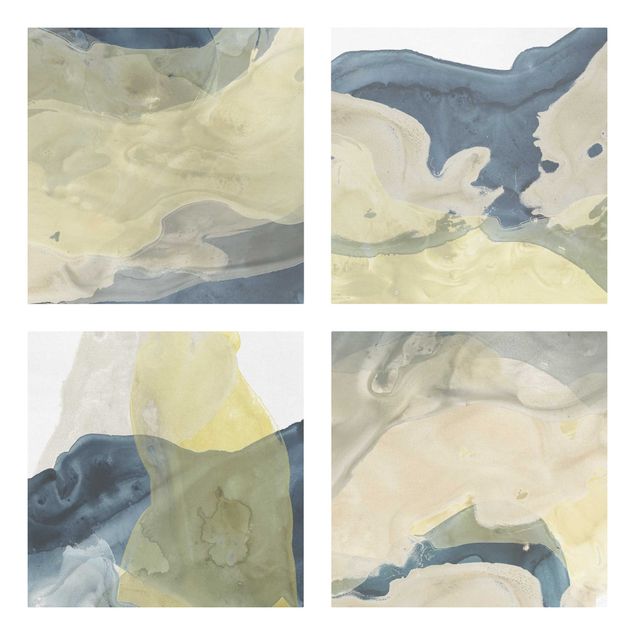 Wandbilder Abstrakt Ozean und Wüste Set II