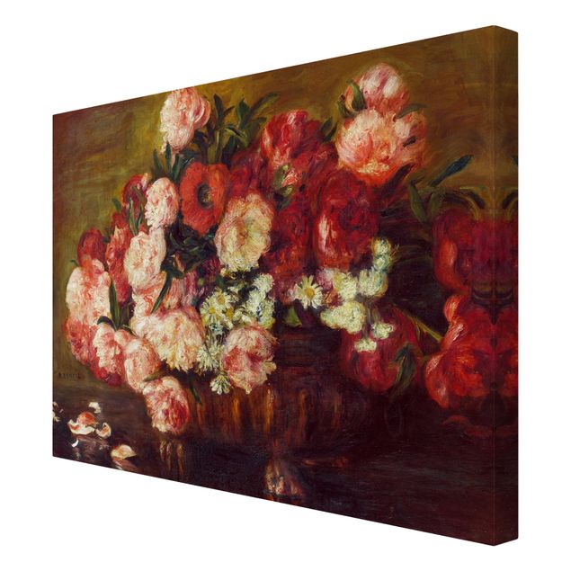 Wandbilder Floral Auguste Renoir - Stillleben mit Pfingstrosen