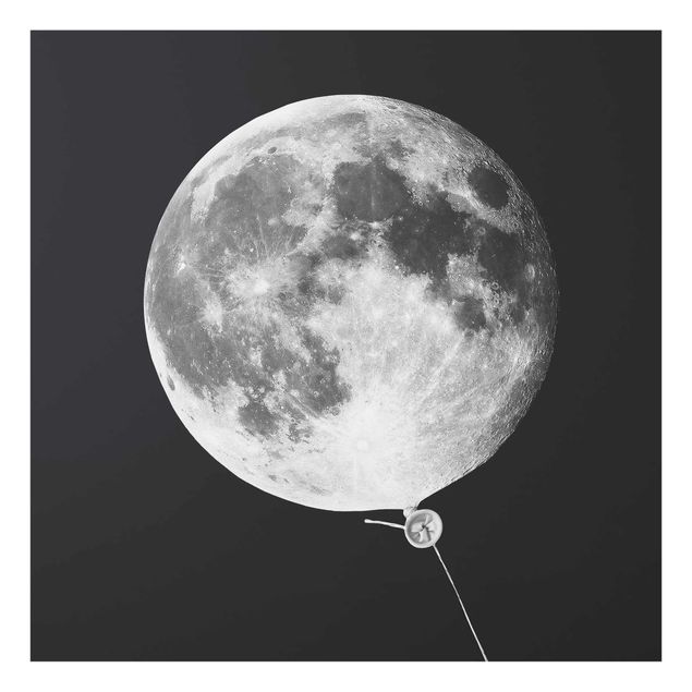 Wandbilder Modern Luftballon mit Mond