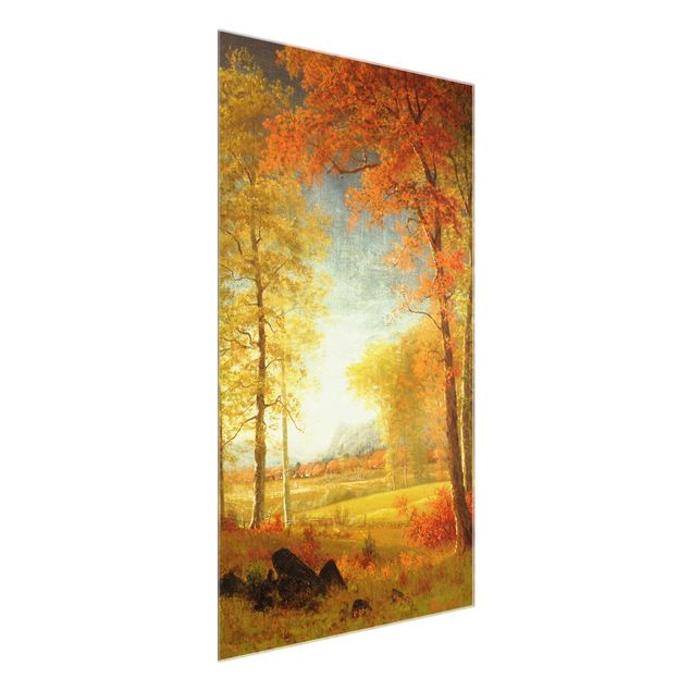 Wandbilder New York Albert Bierstadt - Herbst in Oneida County, New York