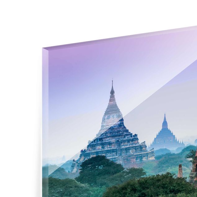 Wandbilder Glas Natur Sakralgebäude in Bagan