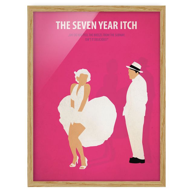 Wandbilder Modern Filmposter The seven year itch