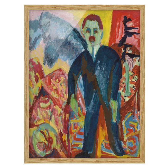 Wandbilder Portrait Ernst Ludwig Kirchner - Der Krankenwärter