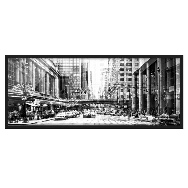 Wandbilder Modern NYC Urban schwarz-weiß