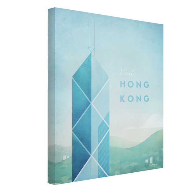 Kunstdrucke auf Leinwand Reiseposter - Hong Kong