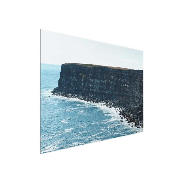 Wandbilder Meer Felsige Klippen auf Island