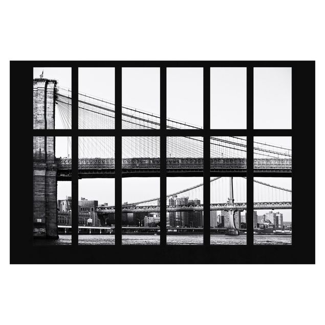 Foto Tapete Fenster Brücken New York