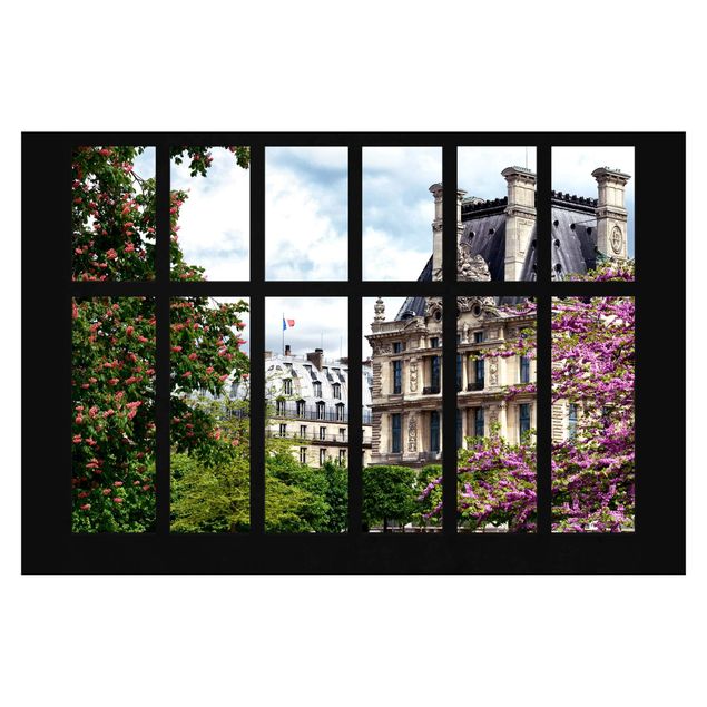 Fototapete Fenster Frühling II Paris