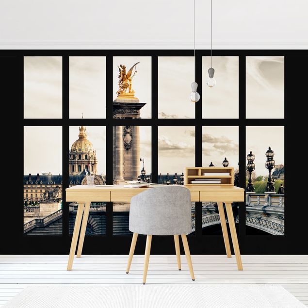 Fototapete modern Fenster Pont Alexandre Paris