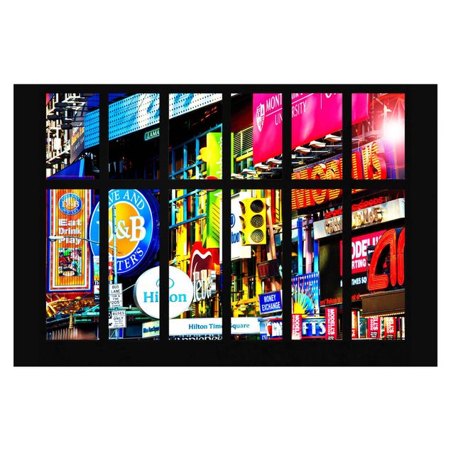 Fototapete Fenster Times Square New York