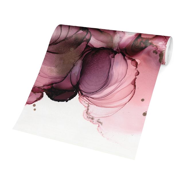 Fototapete - Fließende Reinheit in Violett