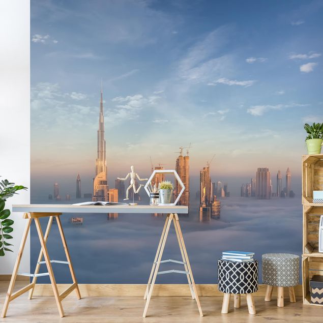 Fototapete modern Dubai über den Wolken