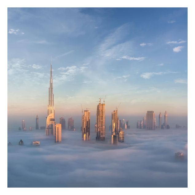 Fototapete - Dubai über den Wolken