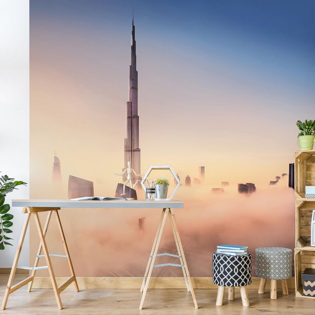 Tapeten Modern Himmlische Skyline von Dubai